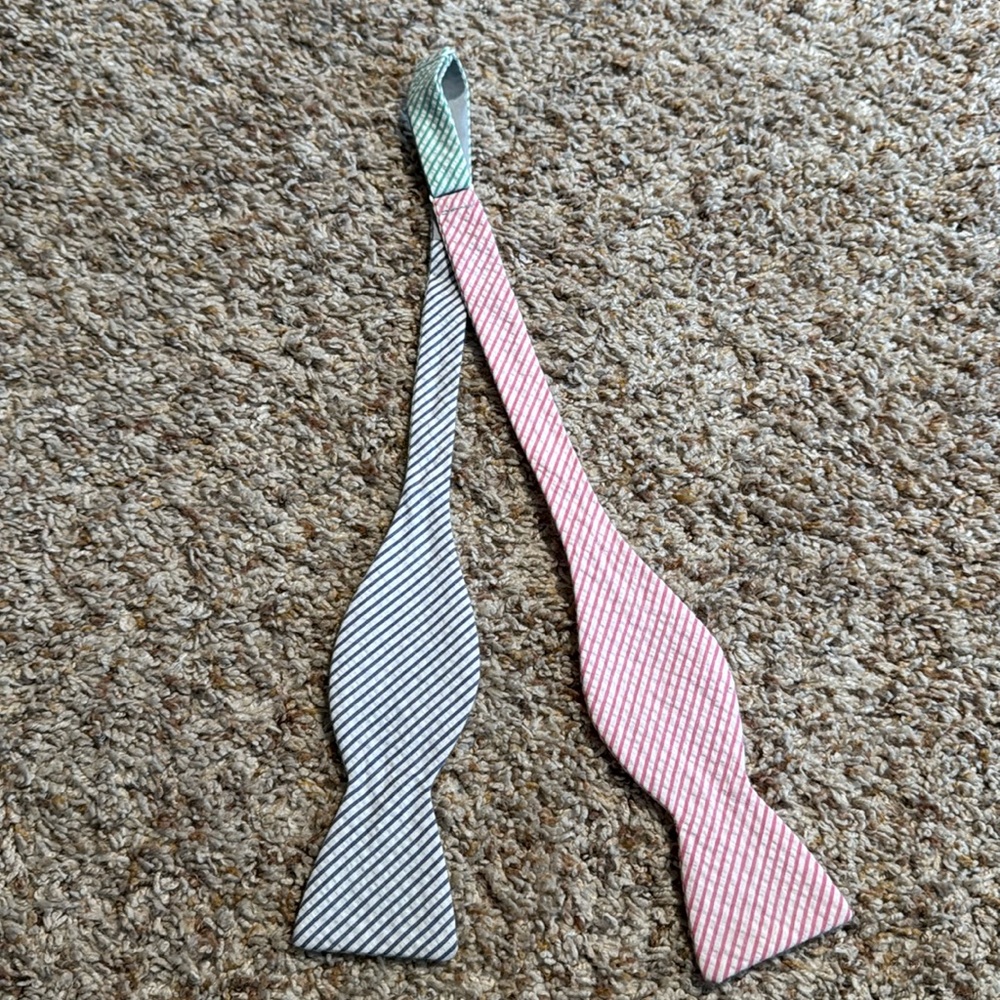 Seersucker Bow Tie
